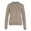 MAISON KITSUNE Kardigan mit Fuchs Kopf Patches Beige Melange H250 114555580 [P]