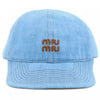MIU MIU Denim Baseball Cap 161284262 [P]