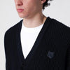 MAISON KITSUNE ボールドフォックスヘッドコットンリブカーディガンリブ 156801298 [P]