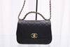 CHANEL Infinity Top Handle Black Tote Schultertasche AS0970 161289165 [P]