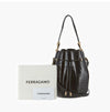 SALVATORE FERRAGAMO クロコダイル バケット ミディアム レディース ショルダーバッグ stamp: 21 6130 0770470 139811619 [P]