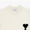 AMI Knit große Herz-Logo Intarsienpullover 148682011 [P]