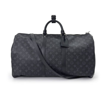 Louis Vuitton Monogram Eclipse Bandoulière Keepall 55 Boston Bag M40605 161290187 [P]
