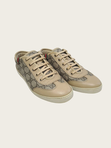Gucci Brown GG Supreme Women's Sneakers 161290346 [P]