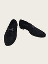 Hermes Black Suede Goatskin Paris Loafer 161290406 [P]