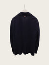 Thom Browne Navy Knit Three-Striped Tab Blazer Jacket 161290455 [P]