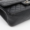 CHANEL Classic Medium Black Caviar Flap Bag with Silver Hardware 159751636 [P]