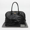 Balenciaga Top Handle Tote Shoulder Bag Crocodile Pattern Black 159831396 [P]