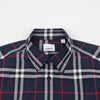 Burberry Checked Cotton Poplin Shirt Navy 160751631 [P]