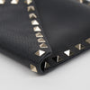 Valentino Rockstud Envelope Black Leather Clutch 160914633 [P]