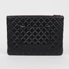 CHANEL Classic Large Lambskin Black Clutch with Silver Hardware 160922735 [P]