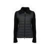 Moncler Logo Patch Mixed Knit Padded Jacket Black 9B000 20 M1131 999 153589281 [P]