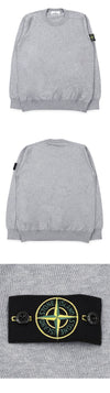 STONE ISLAND 男性用ワッペンパッチニットスウェットシャツ（グレー）L1S15 5100053 S00B2 V0M61 154317160 [P]