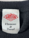 Danton Men's Logo Patch Crewneck Knit Black DTD0028 000 150489865 [P]