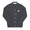 Comme Des Garcons Cardigan AX-N062-051 3 Play White Heart Patch 144768415 [P]