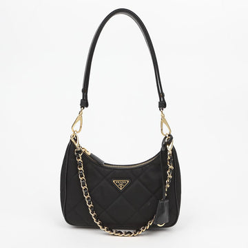 Prada Re Edition 1995 Chain Nylon Mini Bag Black 160781625 [P]