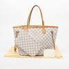 Louis Vuitton Neverfull MM Damier Azur Canvas Shoulder Bag Beige 160966165 [P]