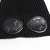 CP Company Extra Fine Merino Wool Goggle Beanie Black 161323290 [P]