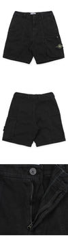 Stone Island Men's Cotton Cargo Pocket Shorts (Black) L1S15 L100014 S0184 V0129 152746809 [P]