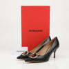Salvatore Ferragamo Maxi Gancini Pump Heel 160757288 [P]