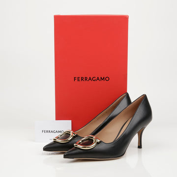 Salvatore Ferragamo Maxi Gancini Pump Heel 160757288 [P]