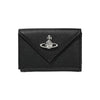 Vivienne Westwood ORB Logo Envelope Saffiano Wallet Black 161372727 [P]
