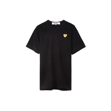 Comme Des Garcons Gold Heart Patch T-Shirt Black 161372757 [P]