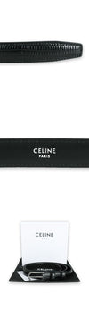 CELINE BC-18 リザードエンボスカーフスキンベルト(ブラック) 38SI 132923779 [P]