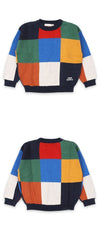 Bobo Choses Kids Tile Colorblock Knit (Multi) B225AC110 991 147641369 [P]