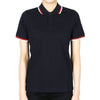 MONCLER モンクレール キッズ ワッペン パッチ 配色 ポロ 半袖 (ネイビー) 8A00002 89ALK 778 12,14A 128666670 [P]