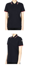 MONCLER モンクレール キッズ ワッペン パッチ 配色 ポロ 半袖 (ネイビー) 8A00002 89ALK 778 12,14A 128666670 [P]