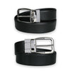 Zegna Reversible Leather Belt for Men (Black) LHROM B007PZ 001 130757479 [P]