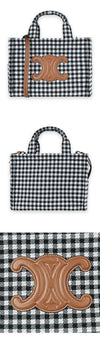 CELINE Taille Triumph Kleine Tote Tasche (Schwarz/Weiß) 199162FYQ 38AW 131368193 [P]