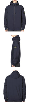STONE ISLAND Softshell-Hoodie mit Wappen-Patch für Herren (Navy) V0020 140921011 [P]