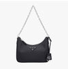 Prada Reedition 2005 Saffiano Triangle Logo Hobo Shoulder Bag 160673819 [P]