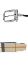 BURBERRY Herren Wendegürtel aus Leder mit Karomuster (Beige/Schwarz) 8119997 C1900 153145278 [P]