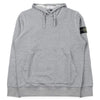 Stone Island Men's Cotton Hooded Sweatshirt with Patch (Light Grey) L1S15 6100062 S0M51 V0M64 155990930 [P]