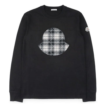 Moncler Men's Check Panel Logo Long Sleeve T-Shirt 161287343 [P]