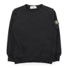 STONE ISLAND Kreuznacken Sweatshirt mit Aufnäher für Kinder (schwarz) L1S16 6100005 S0040 V0029 152867095 [P]