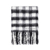 Givenchy Alpaca Wool Check Fringe Scarf 160313723 [P]