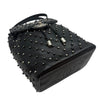 CHANEL Chevron Quilted Studded Waist Backpack Black 161403385 [P]