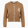 Isabel Marant Wool Logo Cardigan in Camel 161407703 [P]