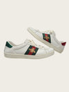 Gucci Ace Bee Embroidered Leather Sneakers 161408118 [P]