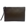 Bottega Veneta Intrecciato Leather Document Clutch Light Khaki 161408957 [P]