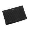 CHANEL Klassische Caviar Silber Clutch Groß 161413248 [P]