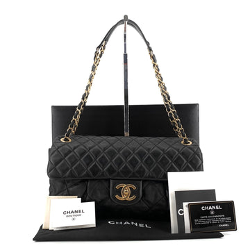 CHANEL Seasonal Flap Shoulder Bag with Gold Logo 161413550 [P]