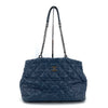 CHANEL Bubble Quilting Silver-tone Shoulder Bag 161414642 [P]