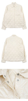 MONCLER Quilted Jacket mit Logo-Patch für Damen (Ecru) 2F00001 788UY 052 152100552 [P]