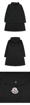MONCLER Damen LAERTE Windbreaker-Langjacke (Schwarz) 1C00014 549P3 999 153144039 [P]