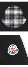 MONCLER Langarm-T-Shirt mit Karomuster und Logo für Herren (Schwarz) 8D00016 89B8Y 999 161287343 [P]